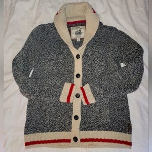 Roots Heritage Cabin Shawl sweater cardigan sz Large